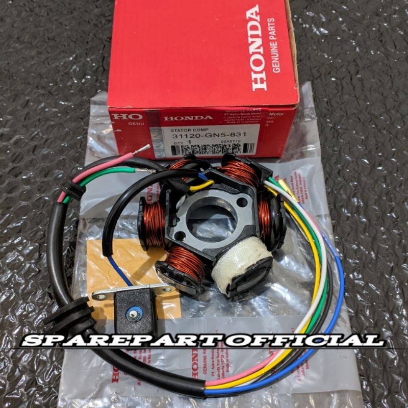 Spoll Spul Stater Assy Original GN5 Honda Motor Grand/Supra X Lama