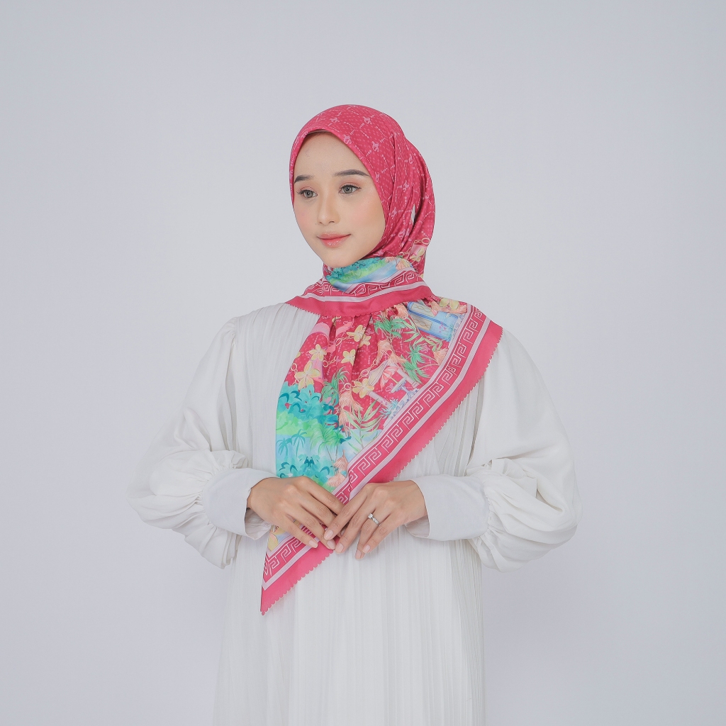 Cennetin Signature-Summer Journey Series-Hijab Segi Empat-HIjab Voal-Scarf Premium-Voal Scarf