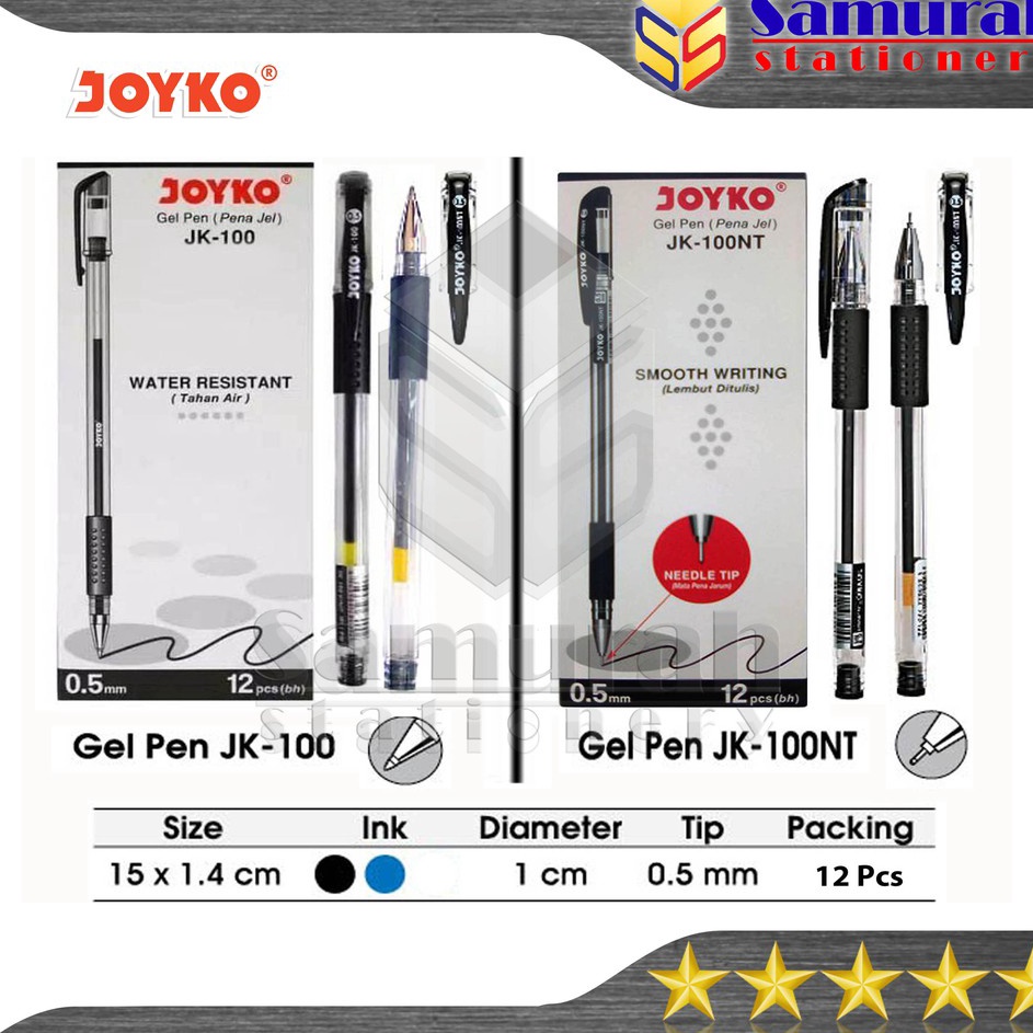 

TOP Gel Pen JK 1 Runcing JK 1 NTJarum Pulpen GelPen JK1 5 mm Bolpen Pengel JK1