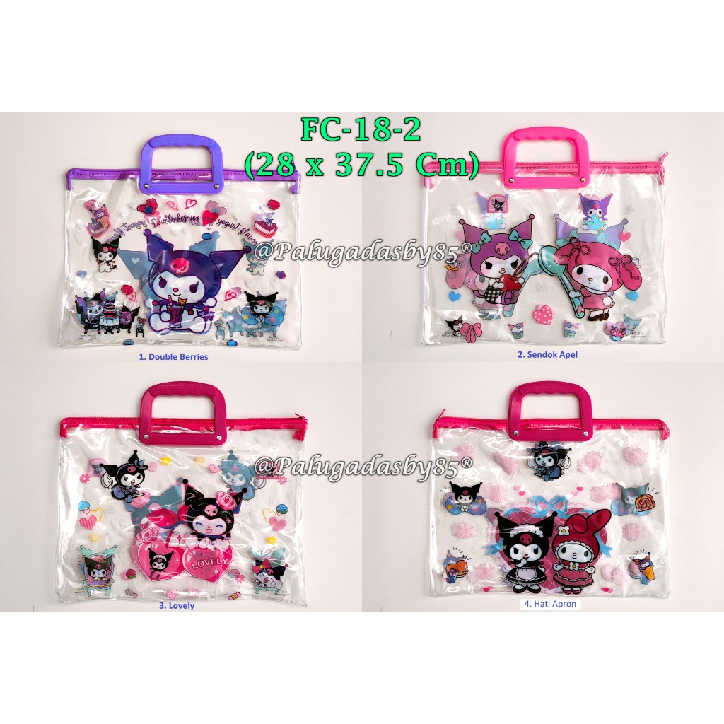 

(1 Biji) Gabungan Tas Les / Tas Transparant / Tas Shopping Bag / Tas Ngaji / Kode 332 Bunga