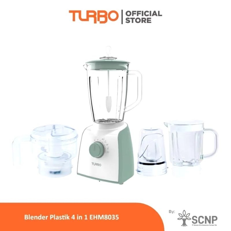 TURBO Blender Plastik 4in1 Lengkap Set EHM8035 Blender Chopper By Philips BATAM