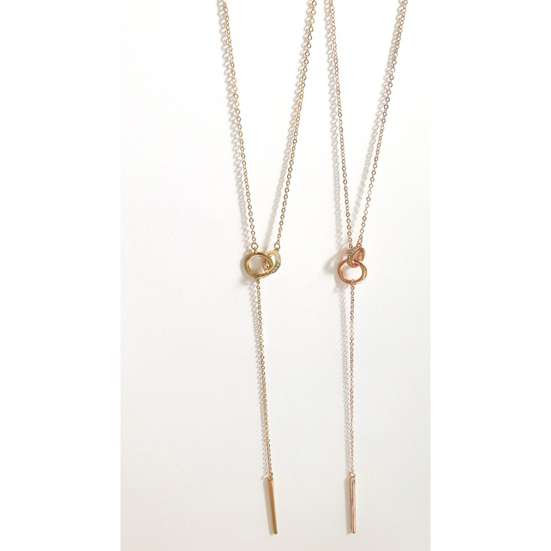 Kalung hijab / kalung panjang / necklace rose gold / kalung korean