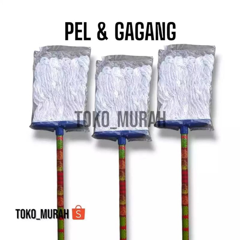 Pel Lantai Gagang Kayu / Pel Lantai Sumbu