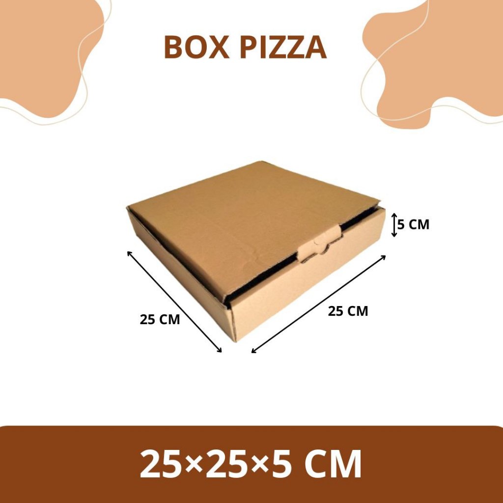 

Box Pizza / Kardus Hampers Polos Ukuran 25x25x5 cm