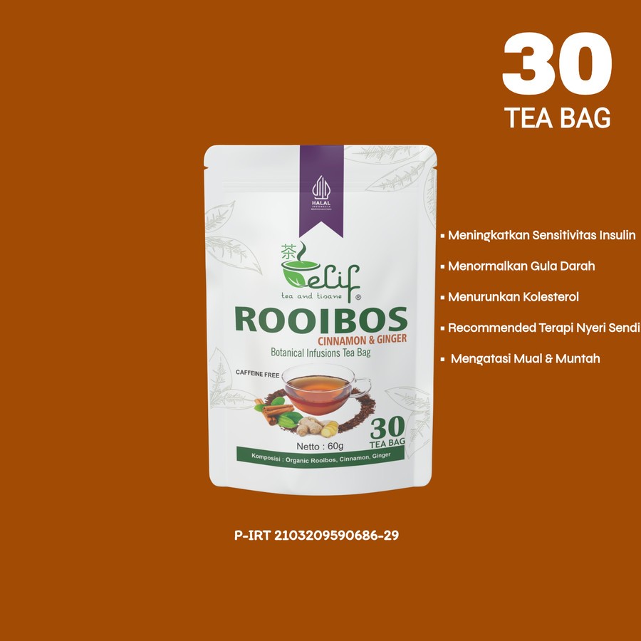 Rooibos Tea : African Red Tea / Red Tea (30 Tea Bag) - Pure Rooibos