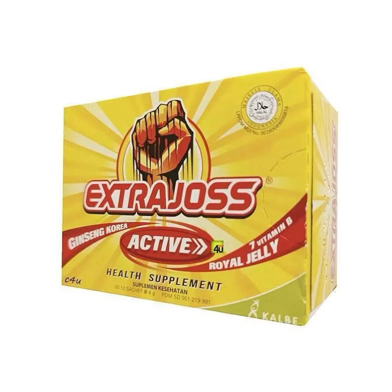 

Extra Joss Active 1 Box 12 Sachet 4g Serbuk Minuman Berenergi