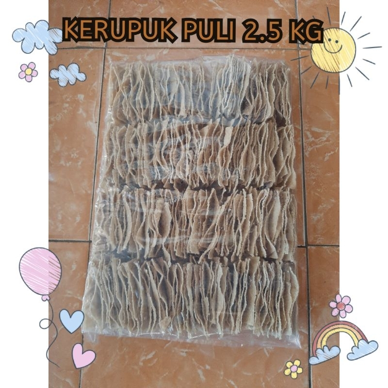 

(kemasan 2.5kg) Kerupuk Puli / Kerupuk Nasi / Kerupuk Beras Magetan Rasa Bawang