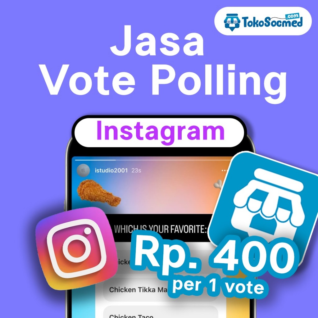Jasa Vote IG FB TWITTER Youtube Vote Instagram Polling Semua social media bisa 