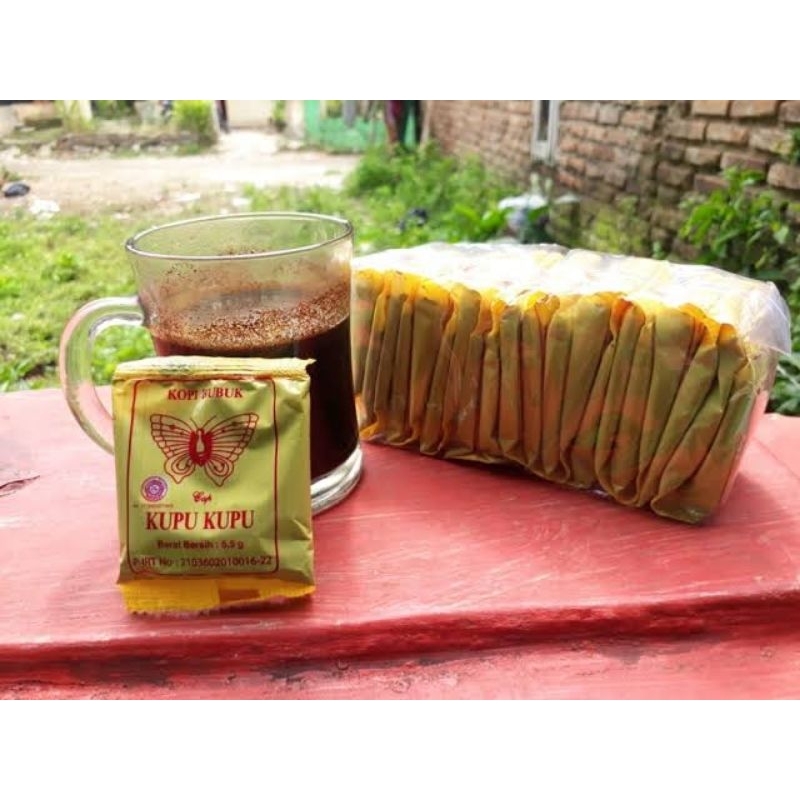 

Kopi Bubuk Hitam Kupu Kupu Banten Original 20 Sachet SELALU READY STOCK