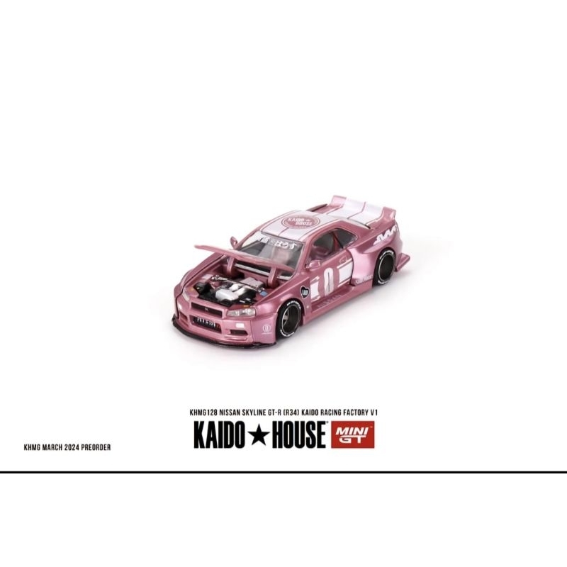 Mini GT Kaido Nissan Skyline GT R 34 Pink