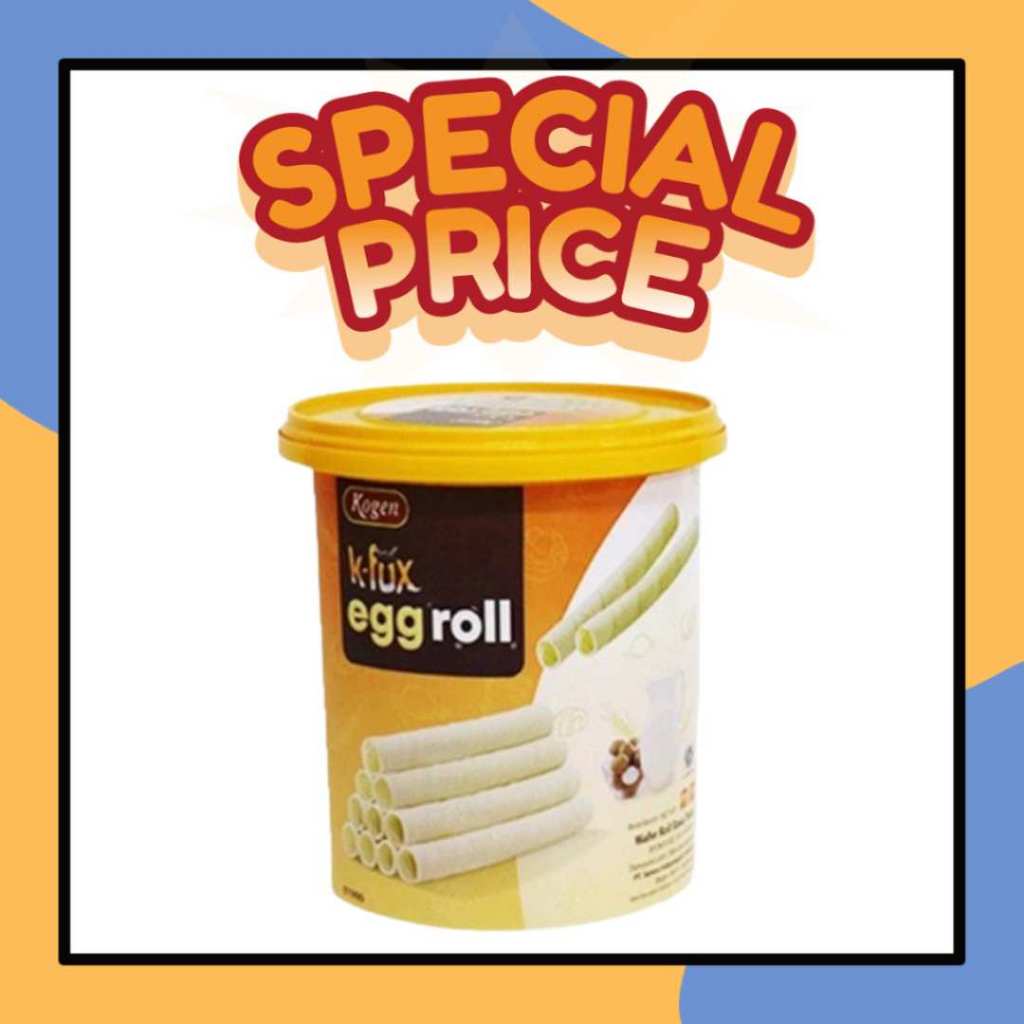 

Kogen K-fox Egg Roll Rasa Telur 200gr Kemasan Toples Snack Lebaran