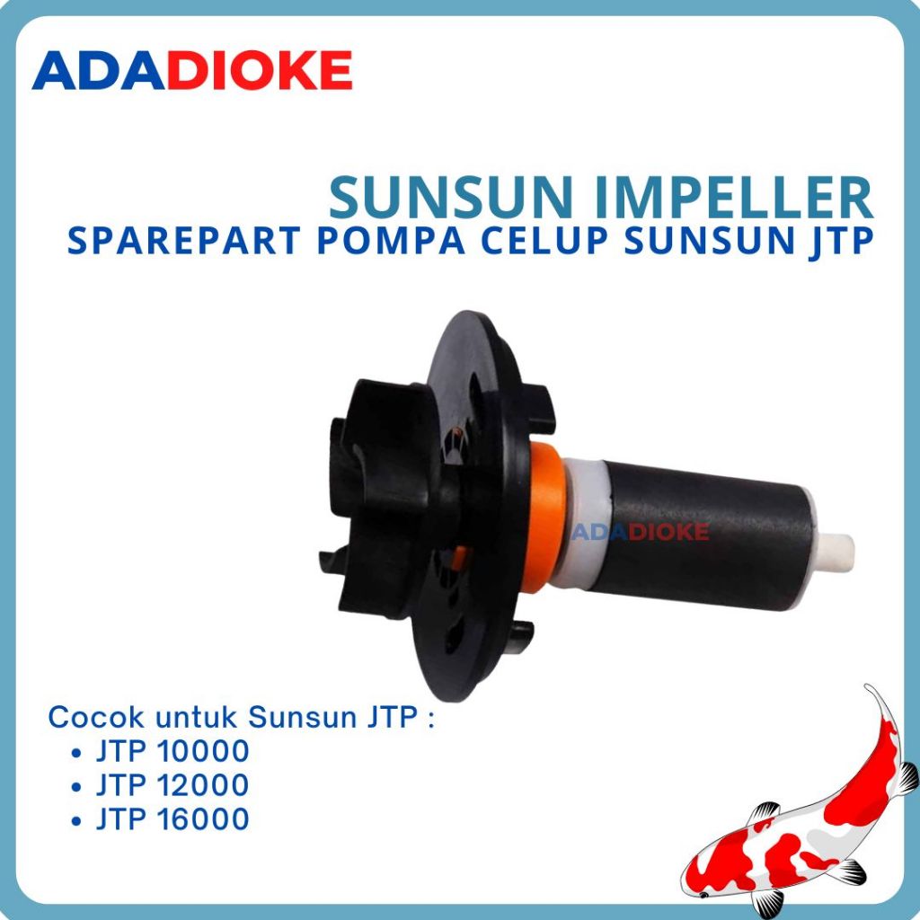 Sparepart Pompa SUNSUN JTP 10000 12000 JTP 16000 Impeller Pompa Sunsun Spare Part