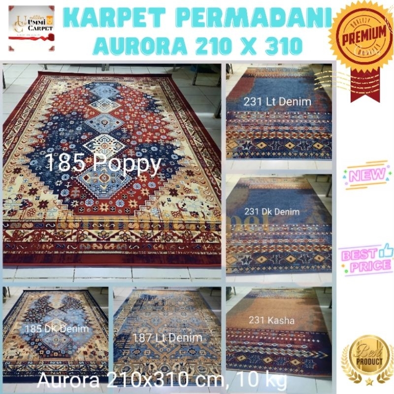 karpet permadani 210x310 jumbo karpet aurora besar lantai ruang tamu