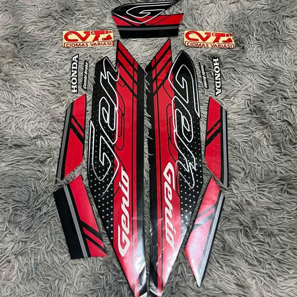 STIKER STRIPING MOTOR GENIO 110 2021 & GENIO 2023 NEW