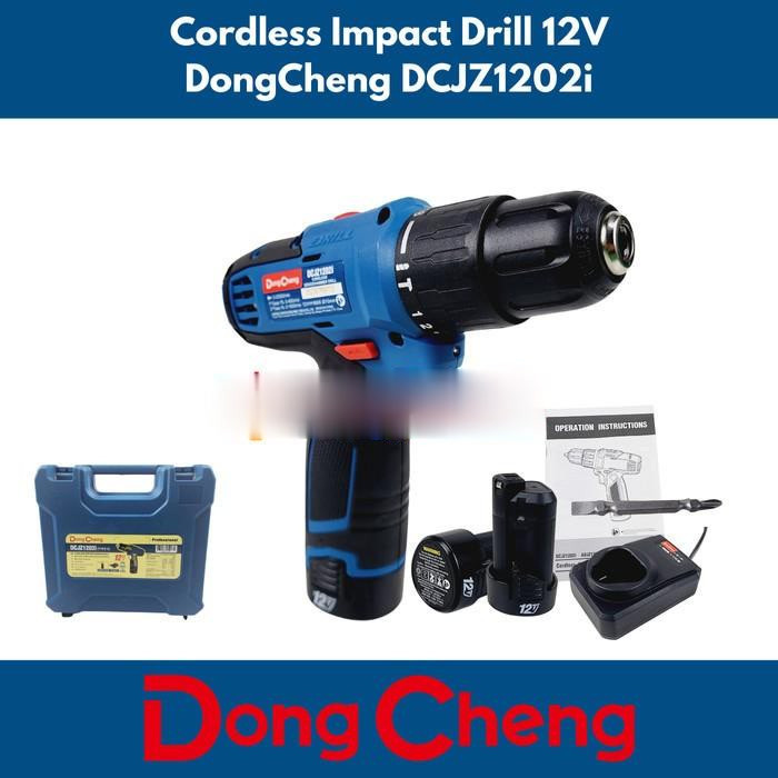 DongCheng dcjz 1202i impact drill 12V Bor Baterai Cordless Dongcheng