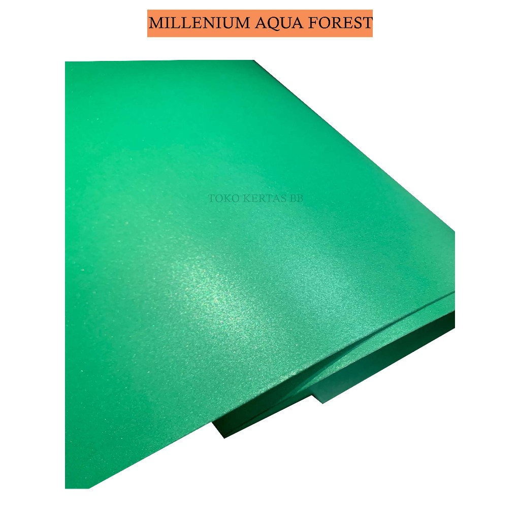 

KERTAS JASMINE / KERTAS MILLENIUM / WARNA AQUA FOREST 190 - 220 GSM UKURAN 79 X 109 CM , 1 PLANO