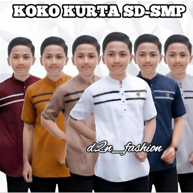 Baju Koko Anak Kurta Remaja SD SMP/Koko Kurta Anak/Koko Anak Terbaru