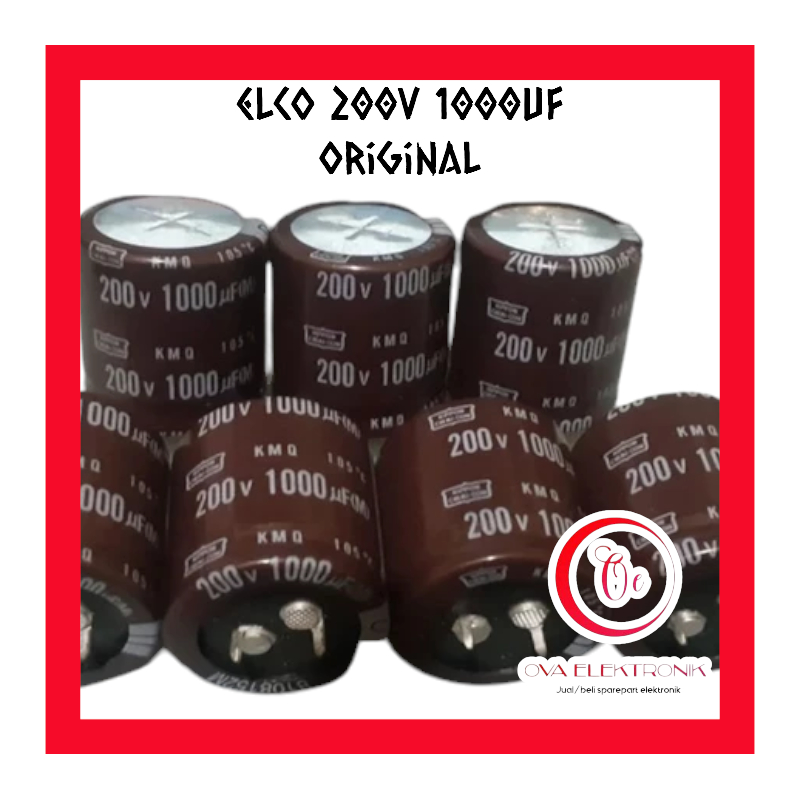 Elko Elco 200v 1000uf Elko 1000uf 200v Original