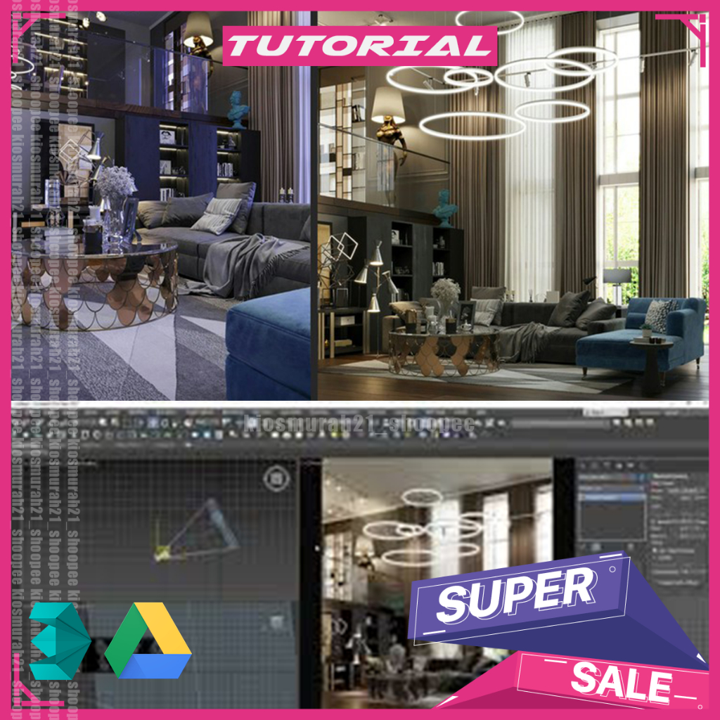 Creating Modern Interior Scene in 3ds Max and Corona Renderer - 3DS Max Tutorial