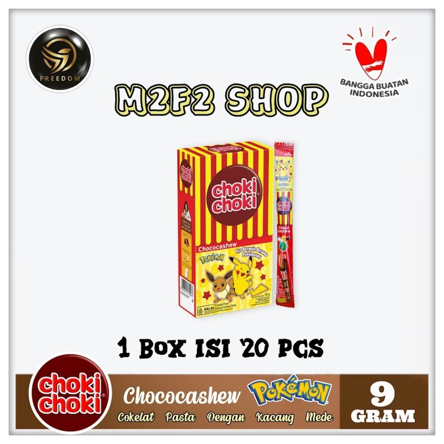 

Choki Choki Stick Chococashew | Stik Cokelat Pasta Kacang Mede - 9 gr (Kemasan 1 Box)