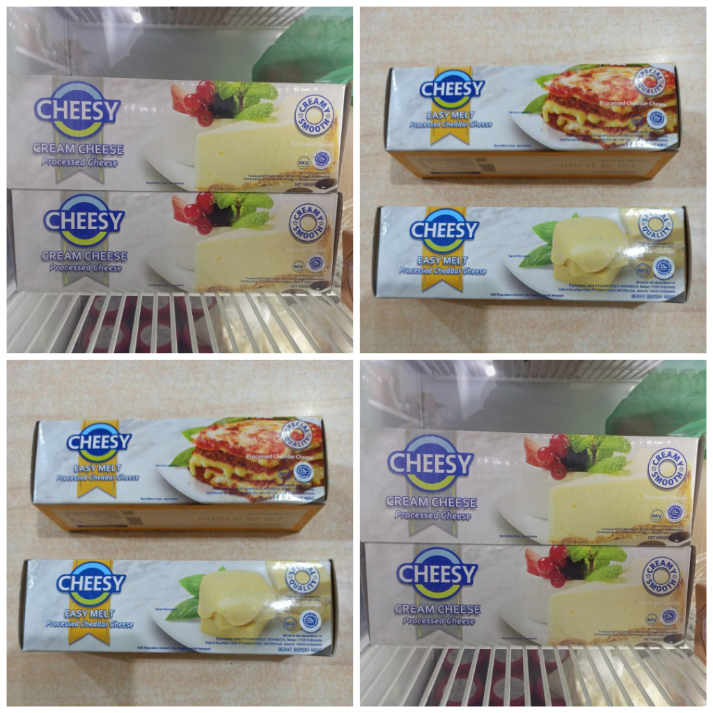 

Cheesy Varian Kemasan Rasa Keju Olahan Krim Easy Melt Processed Cheddar Cream Cheese OJEK Pekanbaru