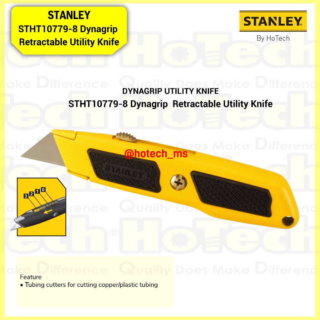 

STANLEY Cutter Dynagrip Utility Knife STHT10779-8 | Cutter Pisau DIY