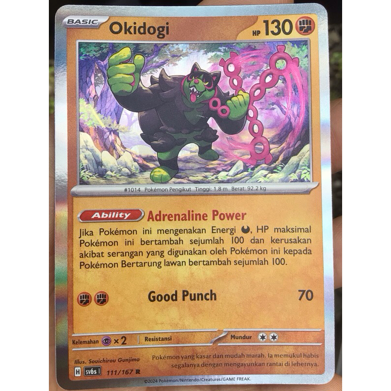 KARTU POKEMON OKIDOGI RARE HOLO