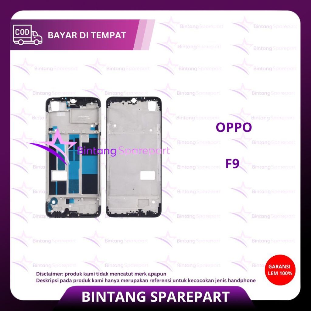 MIDDLE FRAME LCD OPPO F9 /OPPO F9 MIDDLE FRAME LCD