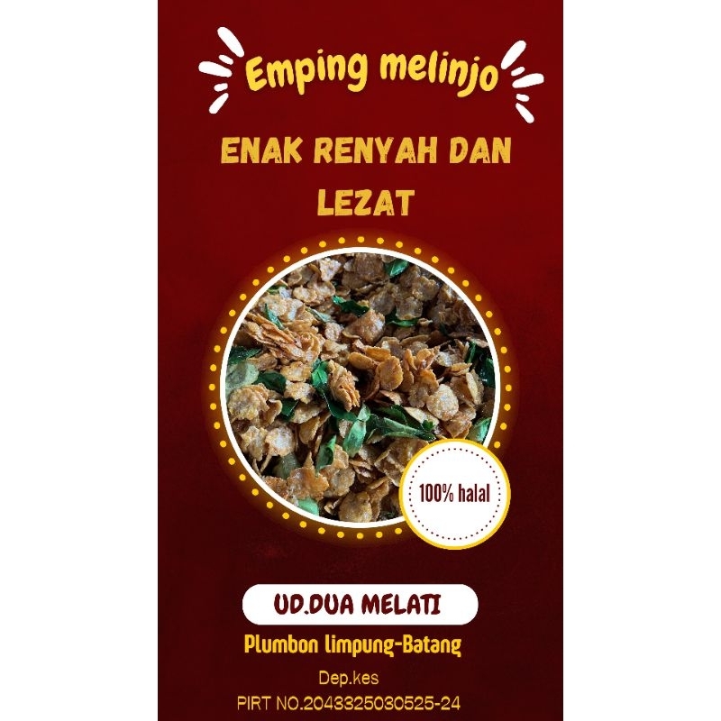 

EMPING DAUN JERUK 50OGR Pedas Manis