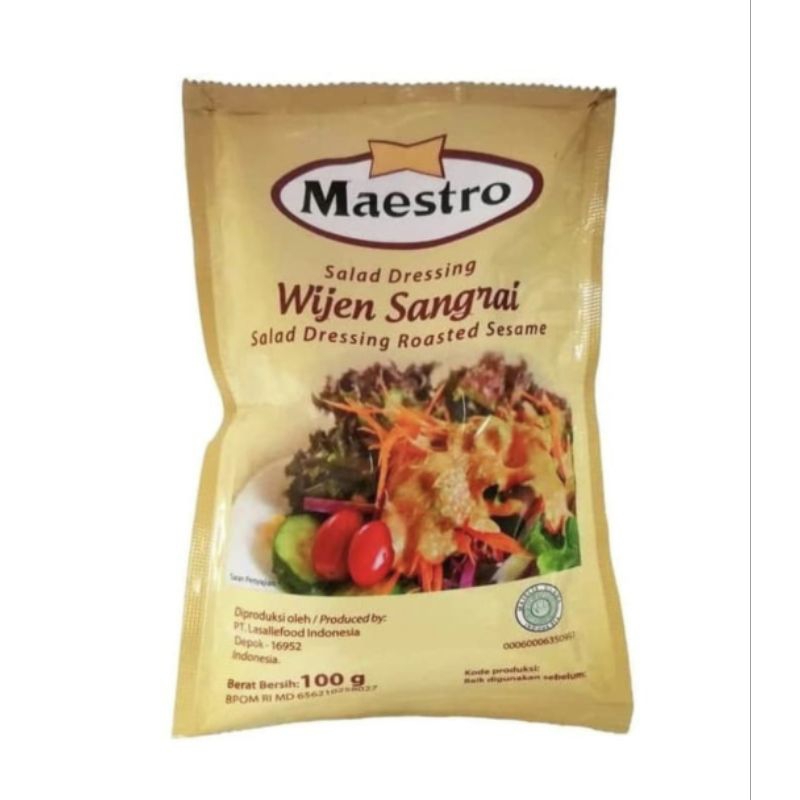 

Maestro Wijen Sangrai 100gram