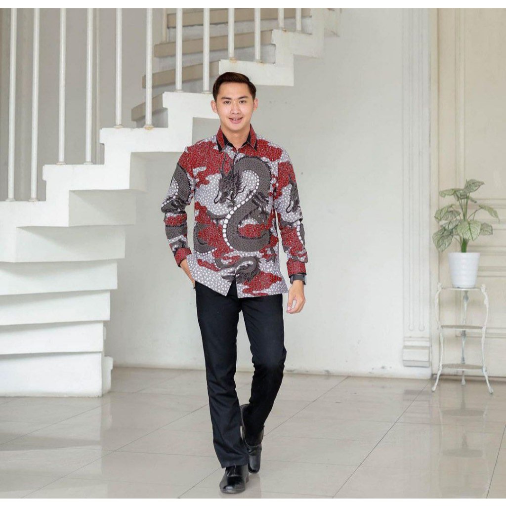 Benang Raja Kemeja Kombinasi Tulis Primis Lapis Furing Semarangan Ketumbar