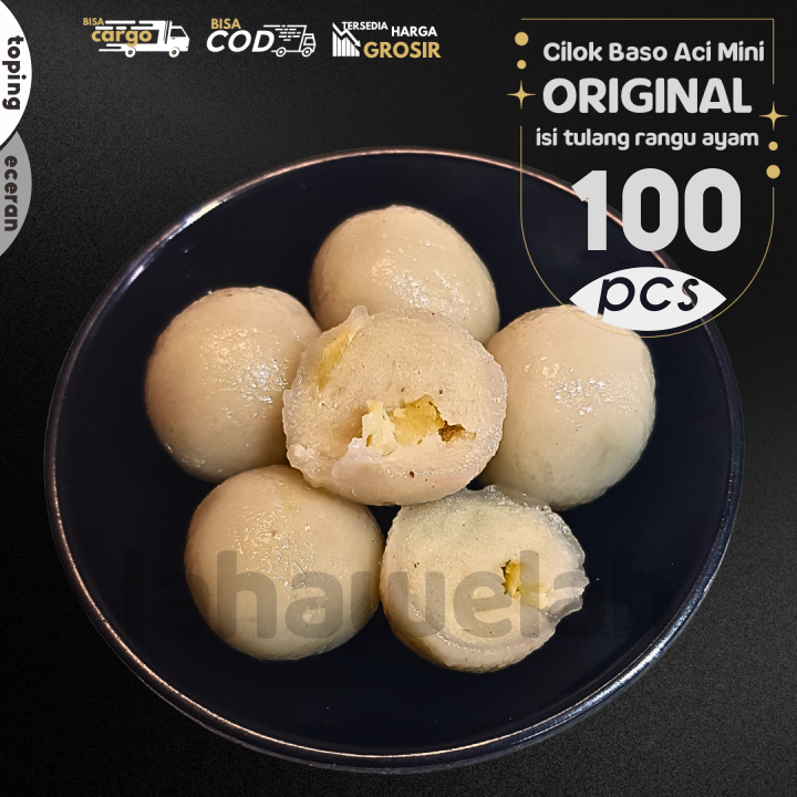 

Baso Aci CILOK MINI 100pcs PENTOL ISI TULANG RANGU/RAWAN AYAM ORIGINAL by Gaiarasa