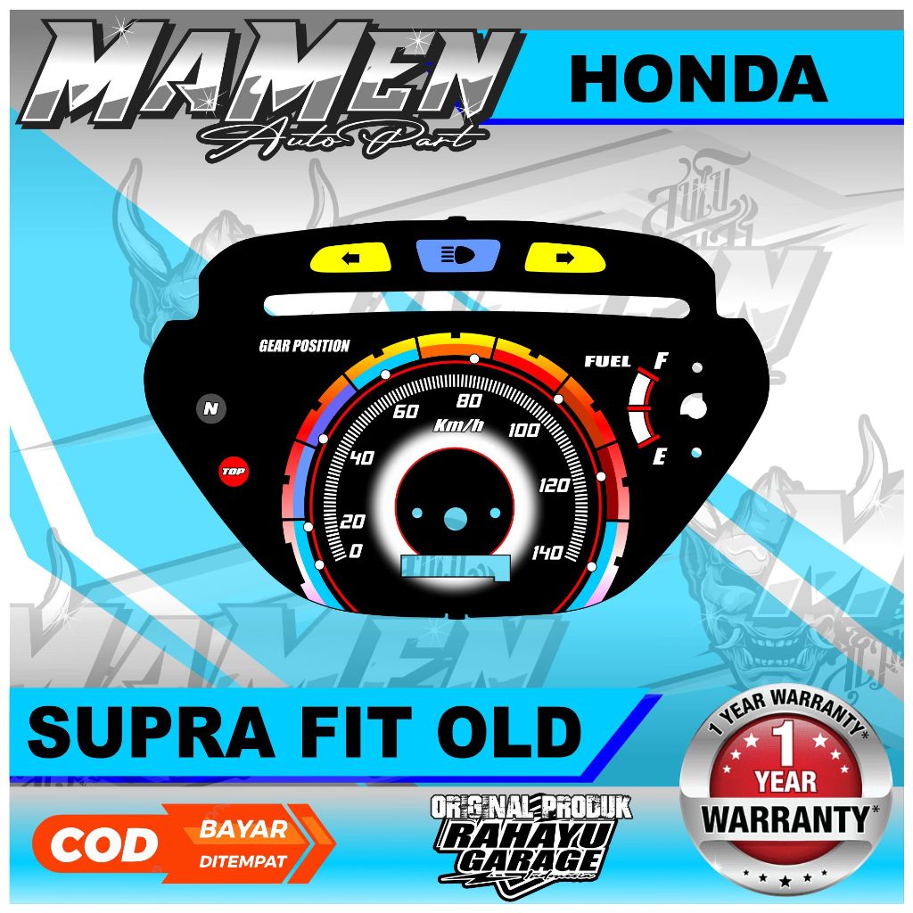 PAPAN SPEEDOMETER CUSTOM HONDA SUPRA X 100 DAN SUPRA FIT 100