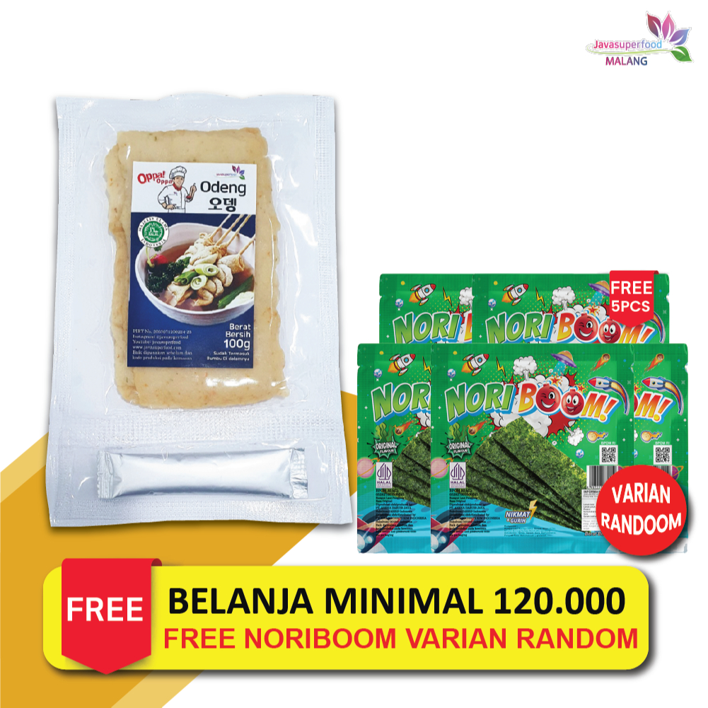 

[Halal]Oden Odeng 3 Lembar Eomuk Korean Fish Cake 100g+Bumbu