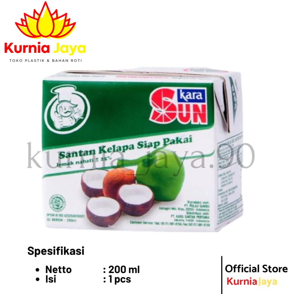 

[ SUNKARA ] Santan Kelapa 200ml
