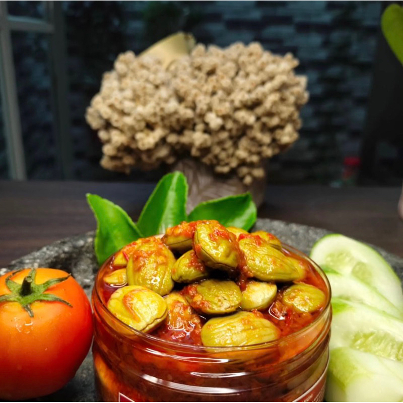 

sambal pete home made pete 100ml enak ceplus utuh tidak di potong sambel pete mantul