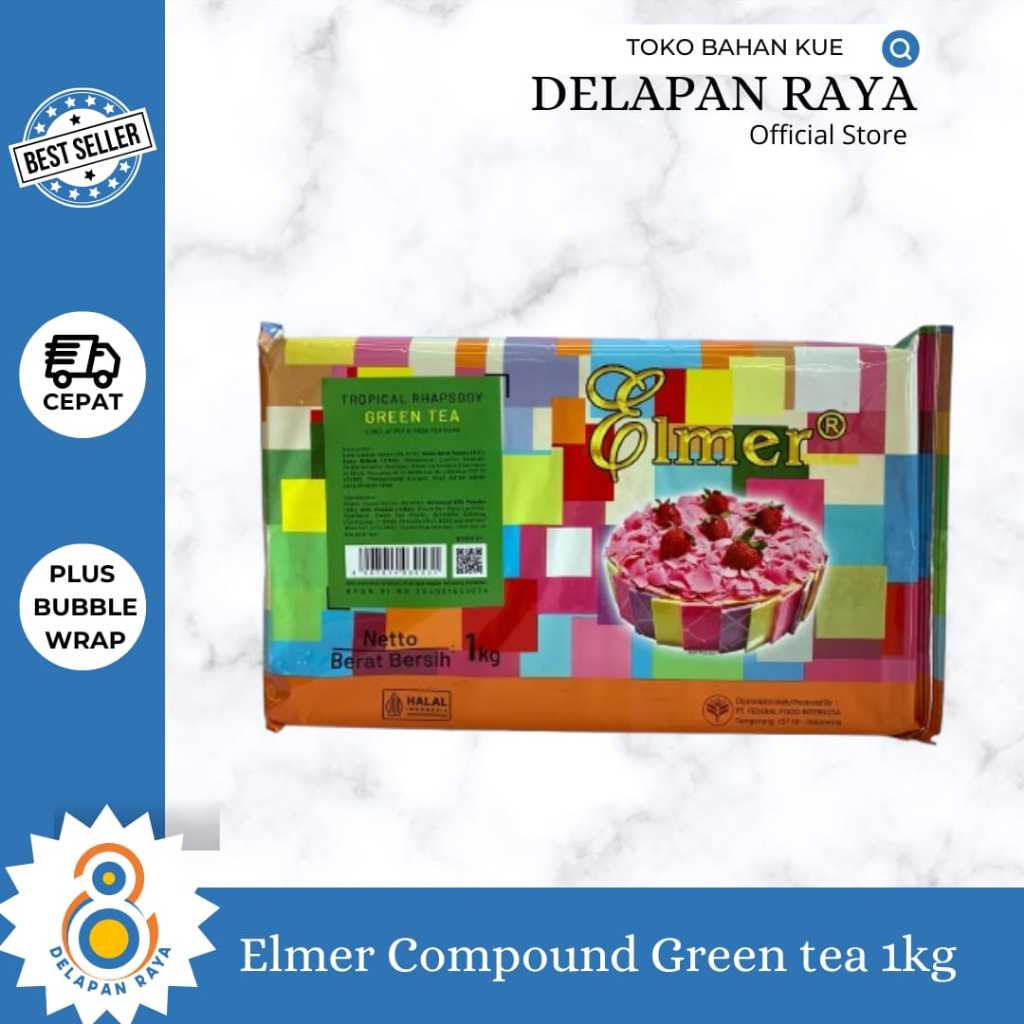 

ELMER COMPOUND TROPICAL RAINBOW 1KG COKLAT BATANG WARNA RASA GREEN TEA -8Raya