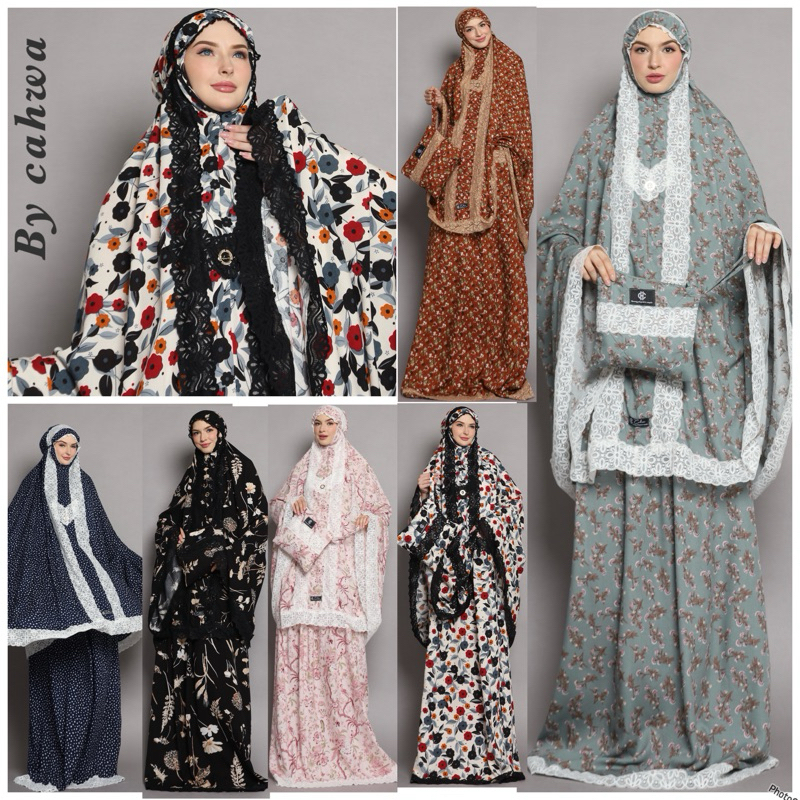 DHUHA MUKENA TERBARU‼️mukena rayon premium mix renda