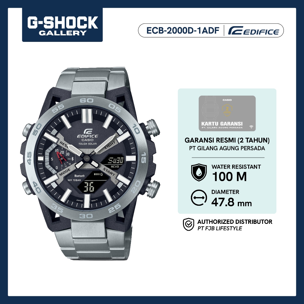 Jam Tangan Pria Edifice ECB-2000D-1ADF Analog Digital