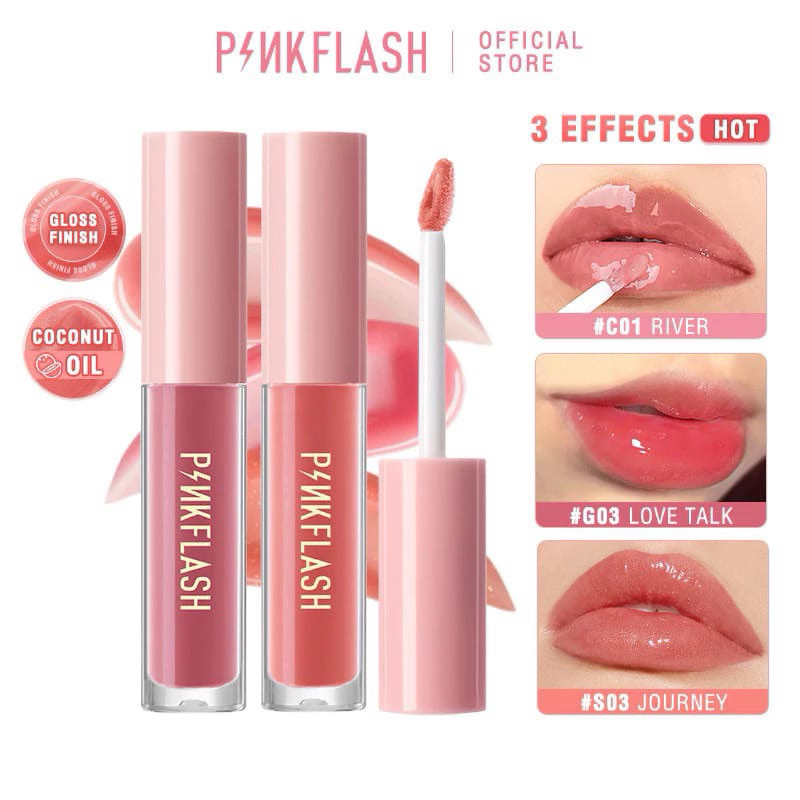 PINKFLASH Lasting Glossy Lipgloss | Pink Flash Lip Gloss