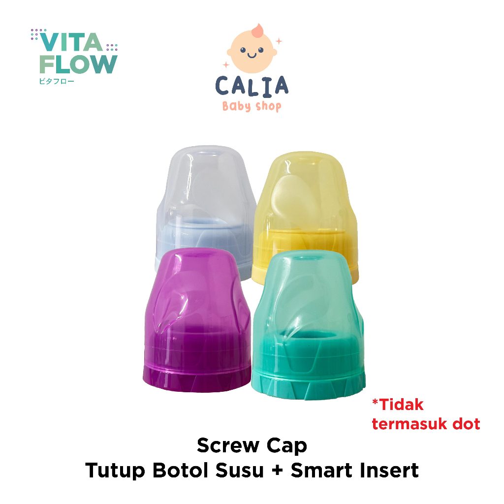 Vitaflow Screw Cap Tutup Botol Susu + Smart Insert