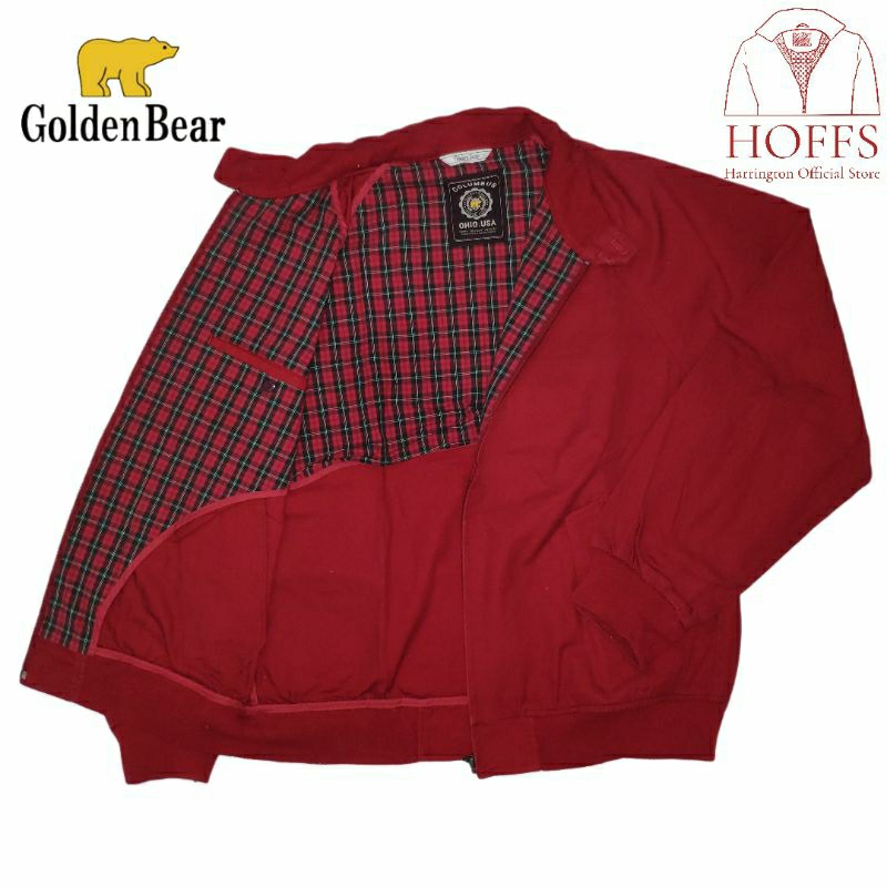 Golden Bear Colombus USA Harrington Jacket Red L 1GLDNBRCLMBSL