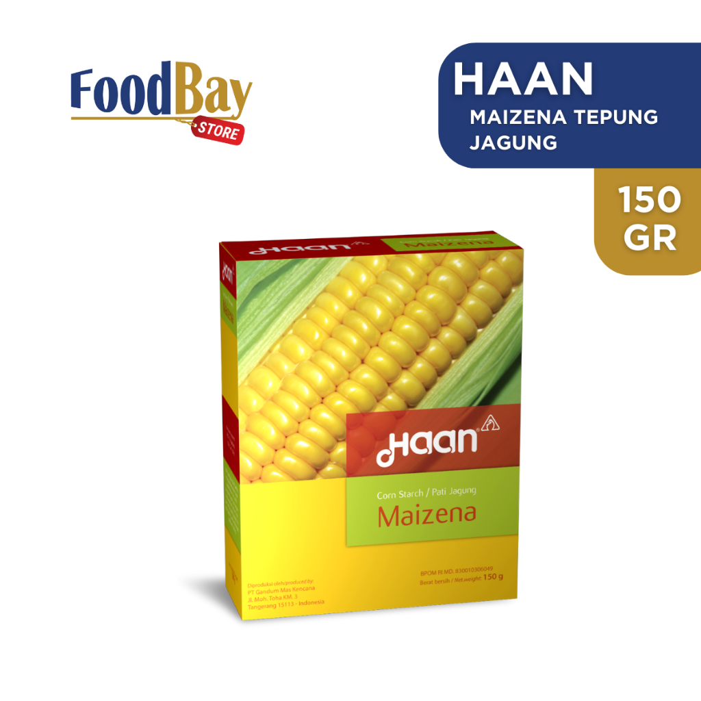 

HAAN Maizena / Tepung Jagung CORN STARCH 150 Gr & 400 Gr