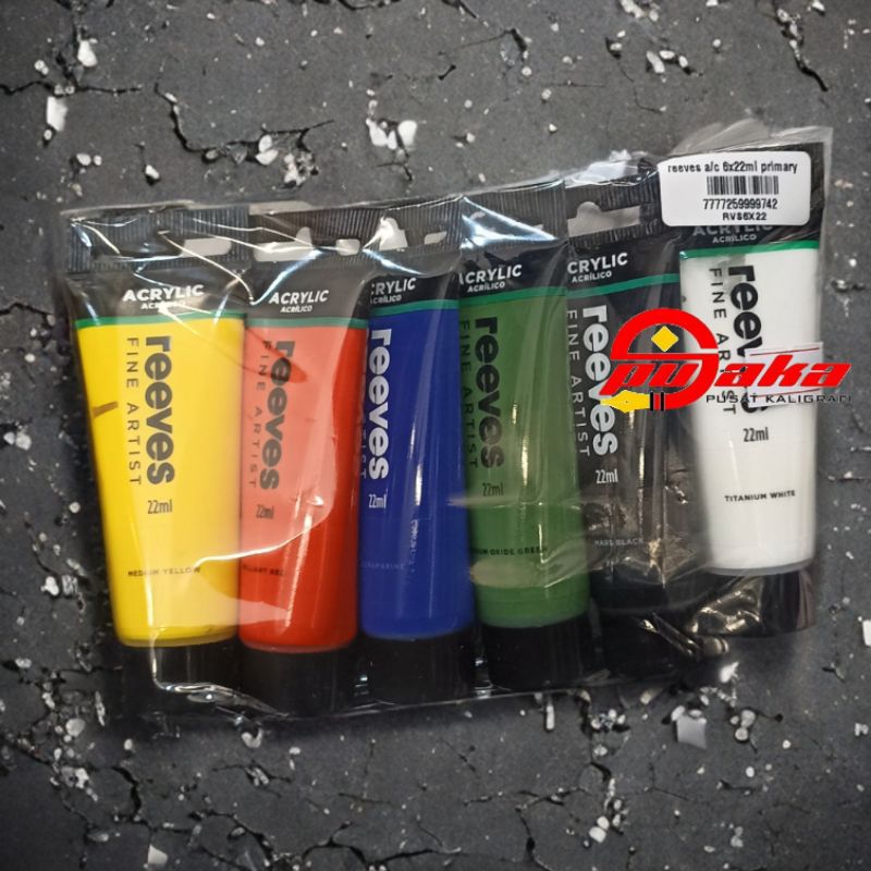 

Set Cat Akrilik| REEVES 6X22ML WARNA DASAR