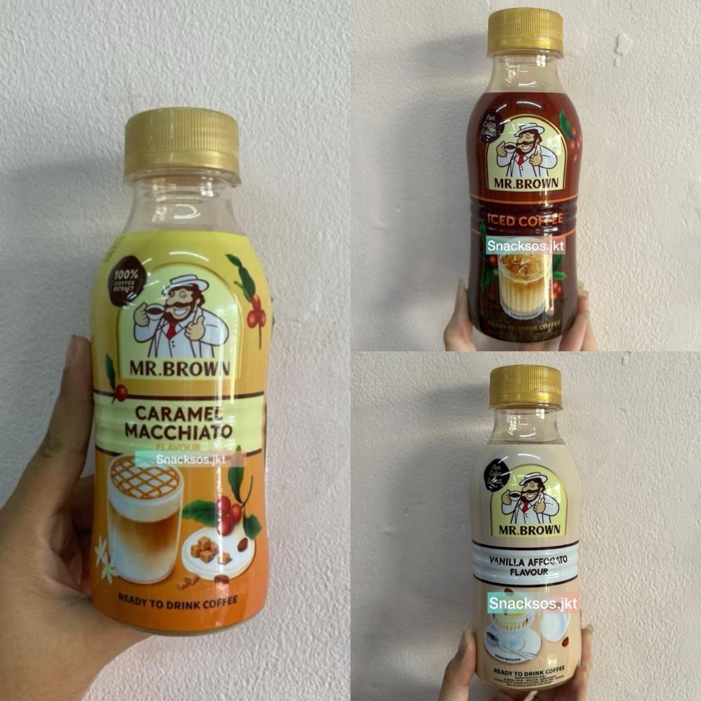 

MR. BROWN BOTTLE CARAMEL MACCHIATO / FRENCH VANILLA / ICED COFFE DRINK