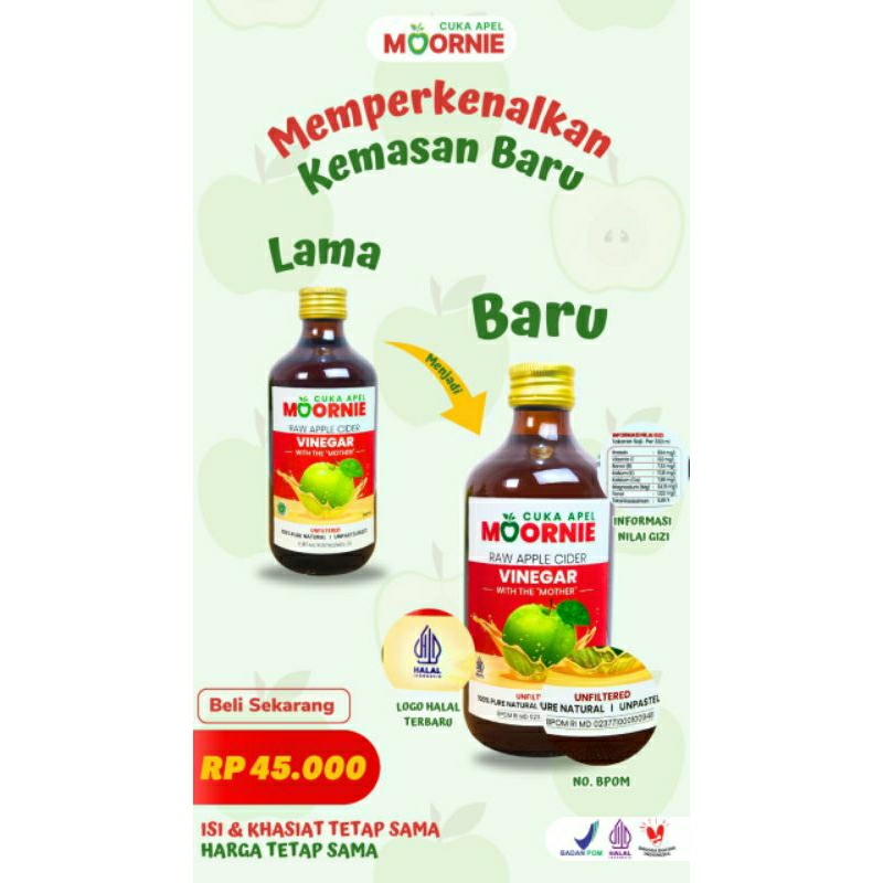 

Cuka Apel Mooerni - Botol Ramuan Asli