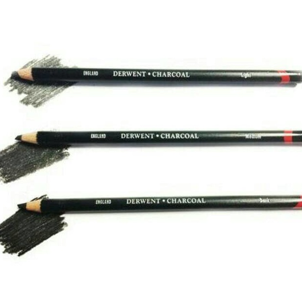 

Derwent Charcoal Pencil Light Medium Dark satuan