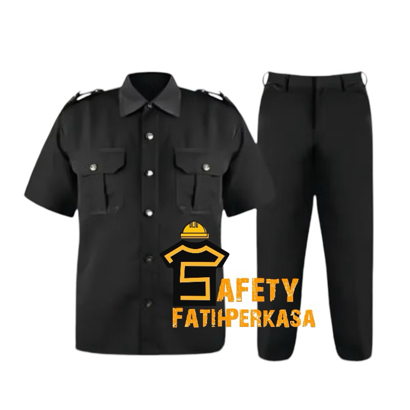 baju safari security | seragam safari satpam | seragam safari lengan pendek panjang | seragam safari