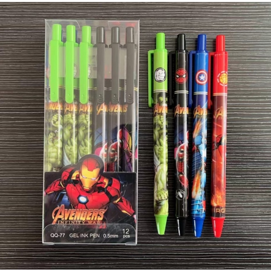 

Pulpen Gel Klik Karakter Lucu Unik isi 12 pcs Box