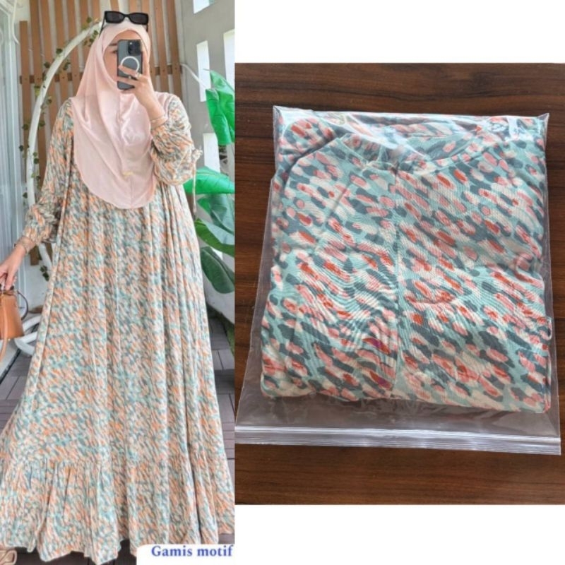 Gamis lavanya set hijab bergo-gamis rayon diamon free hijab bergo- dress Lavanya set hijab bergo